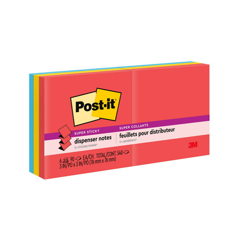 NOTES SUPER STICKY POST-IT 76x76MM R330-6SSAN POP-UP MARRAKESH PK6