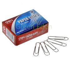 PAPER CLIPDELI 28MM SMALL ROUND CHROME PK10