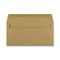 ENVELOPE DL PLAIN FACE BROWN KRAFT ECO RECYCLED PEEL N SEAL WALLET BX400