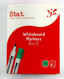 MARKER WHITEBOARD STAT 2.0MM BULLET NIB GREEN-BX12