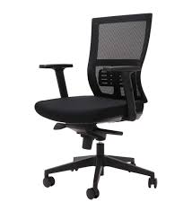 Cascade Medium Back Mesh Chair - Black Synchro Mechanism Gas Lift