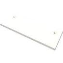 Table Top Only In Natural White 1500mm W x 750mm D x 25mm T WITH Set Of 4 x 60mm Dia Workstation Legs - White  Satin