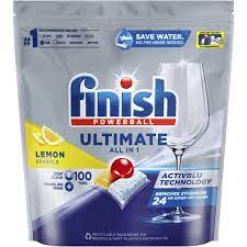 Finish Powerball All In One Dishwasher Ultimate Tablets Lemon 100 pack