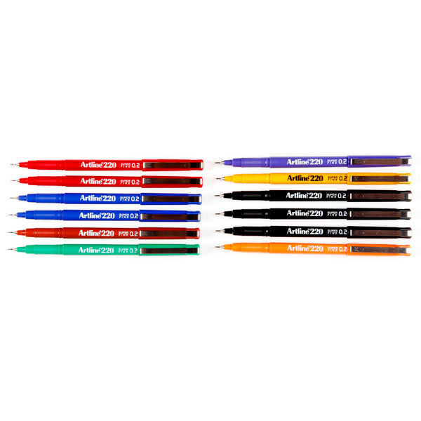 PEN FINELINER ARTLINE 220 0.2MM SUPERFINE ASST