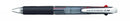 PEN UNI RB JETSTREAM SXE RETRACTABLE 3 COLOURS 0.7MM BLACK BARREL