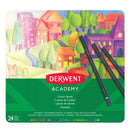 PENCIL COLOURED DERWENT ACADEMY TIN 24