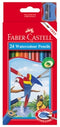 PENCIL COLOURED FABER-CASTELL RED RANGE WATERCOLOUR PK24