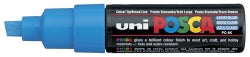 MARKER UNI POSCA PC8K CHISEL TIP LIGHT BLUE