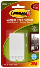 PICTURE HANGING STRIP COMMAND MEDIIUM 17201 PK4 WHITE