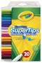 MARKER CRAYOLA SUPER TIP WASHABLE PK20