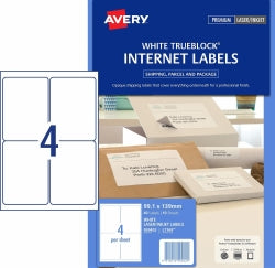 LABEL AVERY L7169 99.1X139MM INTERNET SHIPPING 4UP WHITE PK10