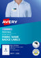 LABEL AVERY LASER L7418 ACETATE SILK NAME 8 UP PK15