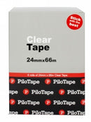 TAPE CLEAR PILOTAPE 24mm x 66m Box 6