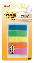 FLAGS POST-IT 683-HF5 11.9X43.2MM TRANSPARENT 5 COLS PK100