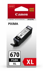 INKJET CART CANON PGI670XLBK BLACK