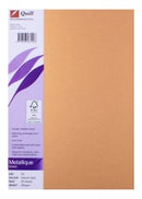 BOARD QUILL A4 METALLIQUE AUTUMN GOLD 285GSM PK25