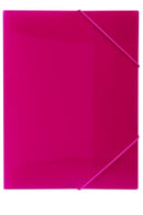 DOCUMENT WALLET MARBIG A4 SOFT TOUCH BRIGHTS PINK