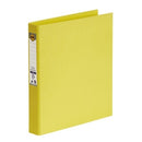 BINDER MARBIG A4 PE 2 D-RING 25MM LEMON