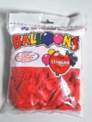 BALLOONS ALPEN 30CM RED PK100