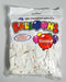 BALLOONS ALPEN 100'S (30CM) WHITE