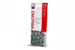 VELCRO 9MM STICK ON HOOK & LOOP DOTS CLEAR PK56