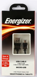 Sp - Cable Energizer 1.2m Micro Usb Black