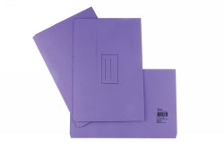 DOCUMENT WALLET STAT FC BOARD PURPLE-PK25