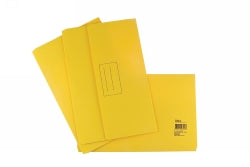 DOCUMENT WALLET STAT FC BOARD YELLOW-PK25