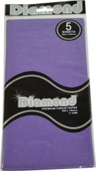 TISSUE PAPER DIAMOND 500X750MM 17GSM VIOLET 5 SHTS