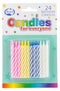 CANDLES ALPEN BIRTHDAY (NO HOLDERS) PK24