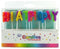 CANDLE ALPEN HAPPY BIRTHDAY BRIGHT POLKADOTS