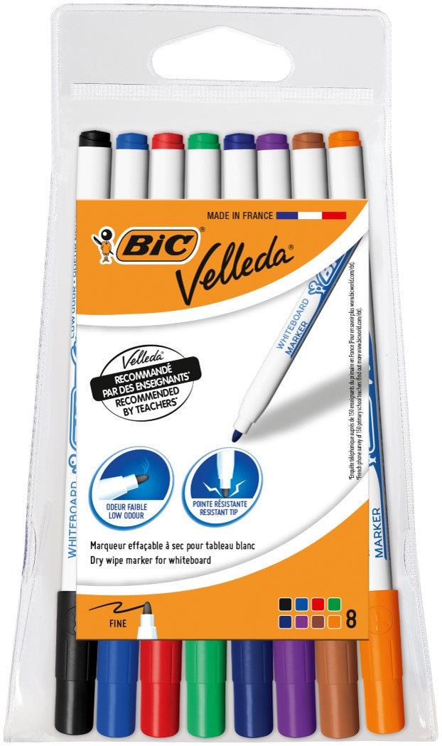MARKER  WHITEBOARD BIC VELLEDA 1721 ASST WLT8