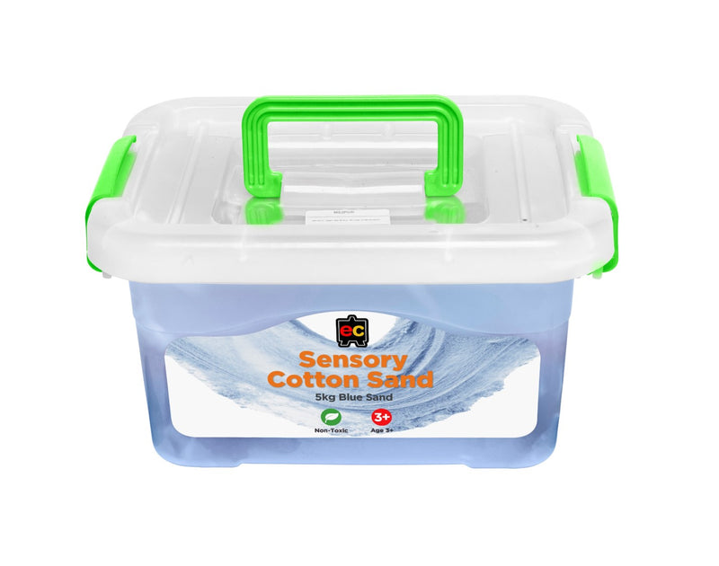 SENSORY SAND EC 5KG TUB COTTON BLUE