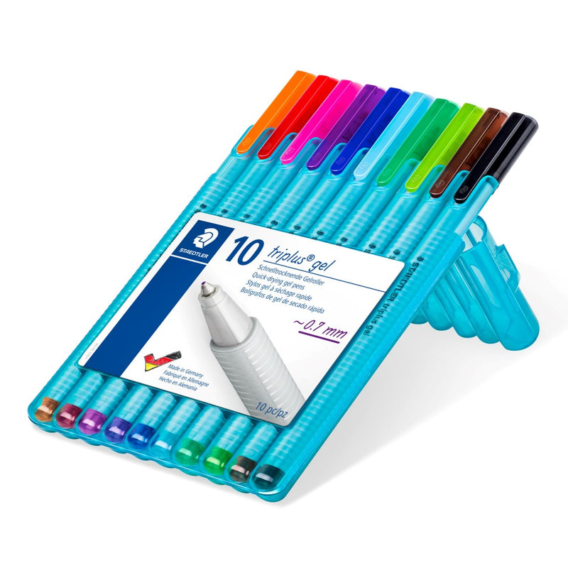 PEN STAEDTLER TRIPLUS® GEL ASSORTED COLOURS WLT OF 10