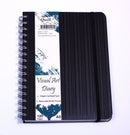 VISUAL ART DIARY QUILL PREMIUM A5 WITH POCKET BLACK 120PG