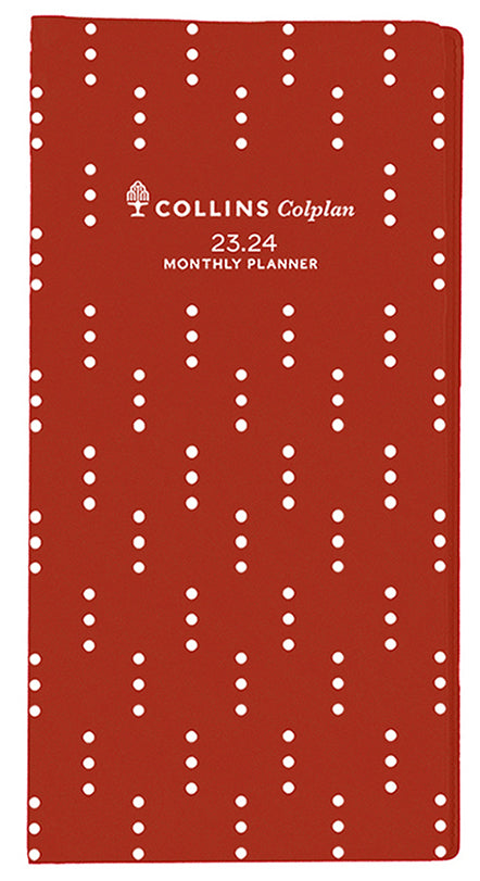 PLANNER DIARY 2023 COLPLAN 11W.V15 B6/7 88X176MM 11W MTV RED