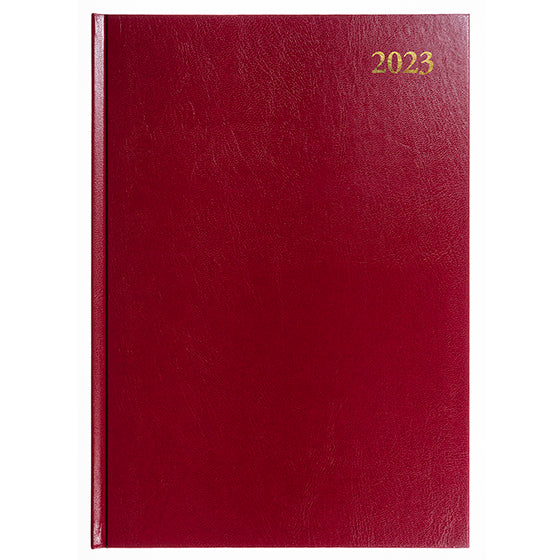 DIARY 2023 COLLINS ESSA43.78 A4 ESSENTIAL WTV MAROON