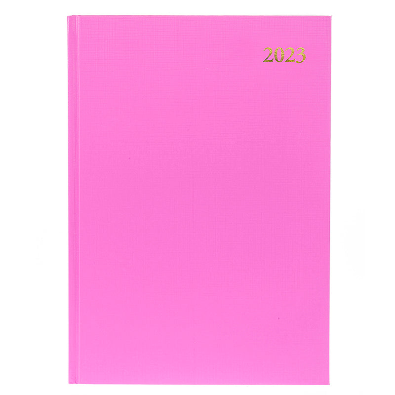 DIARY 2023 COLLINS ESSA43.50 A4 ESSENTIAL WTV PINK