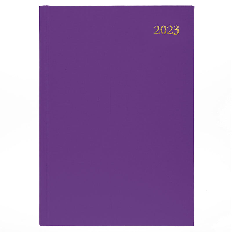 DIARY 2023 COLLINS ESSA43.55 A4 ESSENTIAL WTV PURPLE